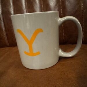 Zak! Designs Yellowstone Dutton Ranch Protect This Family 21 oz Gray Coffee Mug